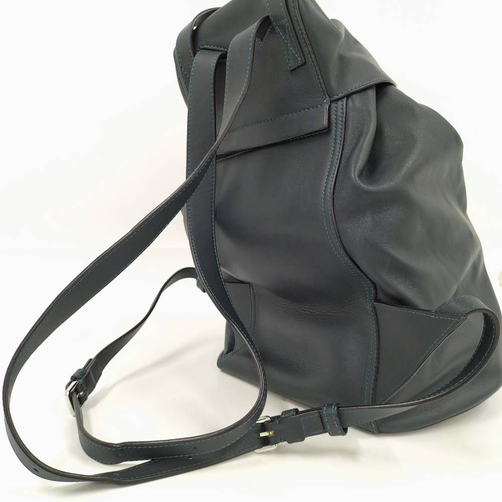 Loewe Drawstring Backpack Leather Green — view 5