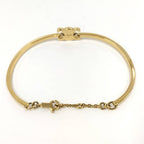 Celine Triomphe Articulate Bracelet Plated Gold — view 4