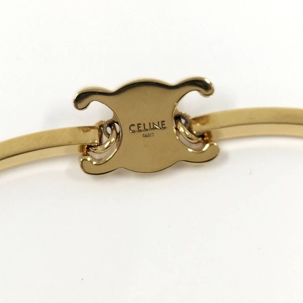 Celine Triomphe Articulate Bracelet Plated Gold — view 6