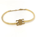 Celine Triomphe Articulate Bracelet Plated Gold