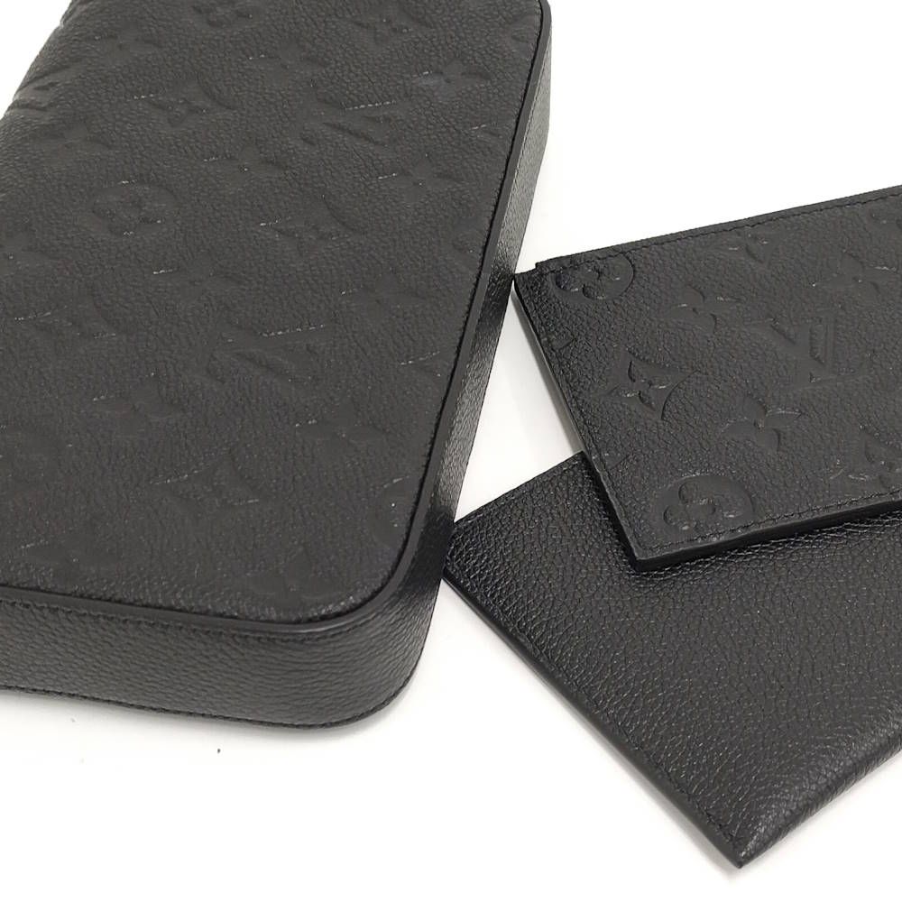 Louis Vuitton Pochette Felicie Chain Shoulder Bag Monogram Empreinte Black — view 4