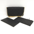 Louis Vuitton Pochette Felicie Chain Shoulder Bag Monogram Empreinte Black — view 2
