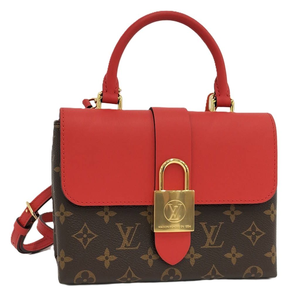 Louis Vuitton Locky BB 2-Way Handbag Monogram Coquelicot