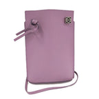 Loewe Dice Pocket Shoulder Bag Anagram Leather Purple