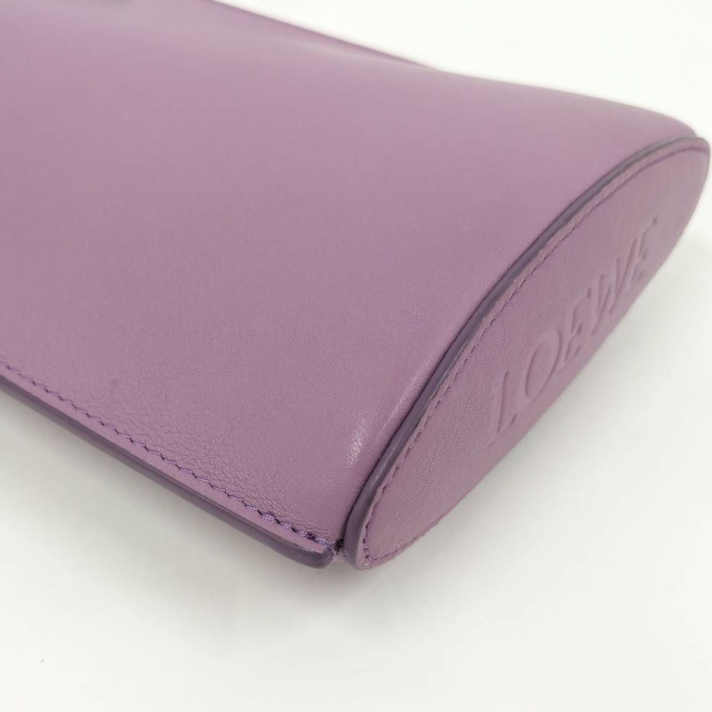 Loewe Dice Pocket Shoulder Bag Anagram Leather Purple — view 3