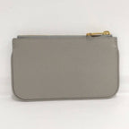 Gucci Coin Case Script Leather Gray — view 2