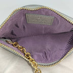 Gucci Coin Case Script Leather Gray — view 9