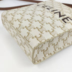 Celine Mini Vertical Cover 2-Way Shoulder Bag Triomphe Canvas — view 5