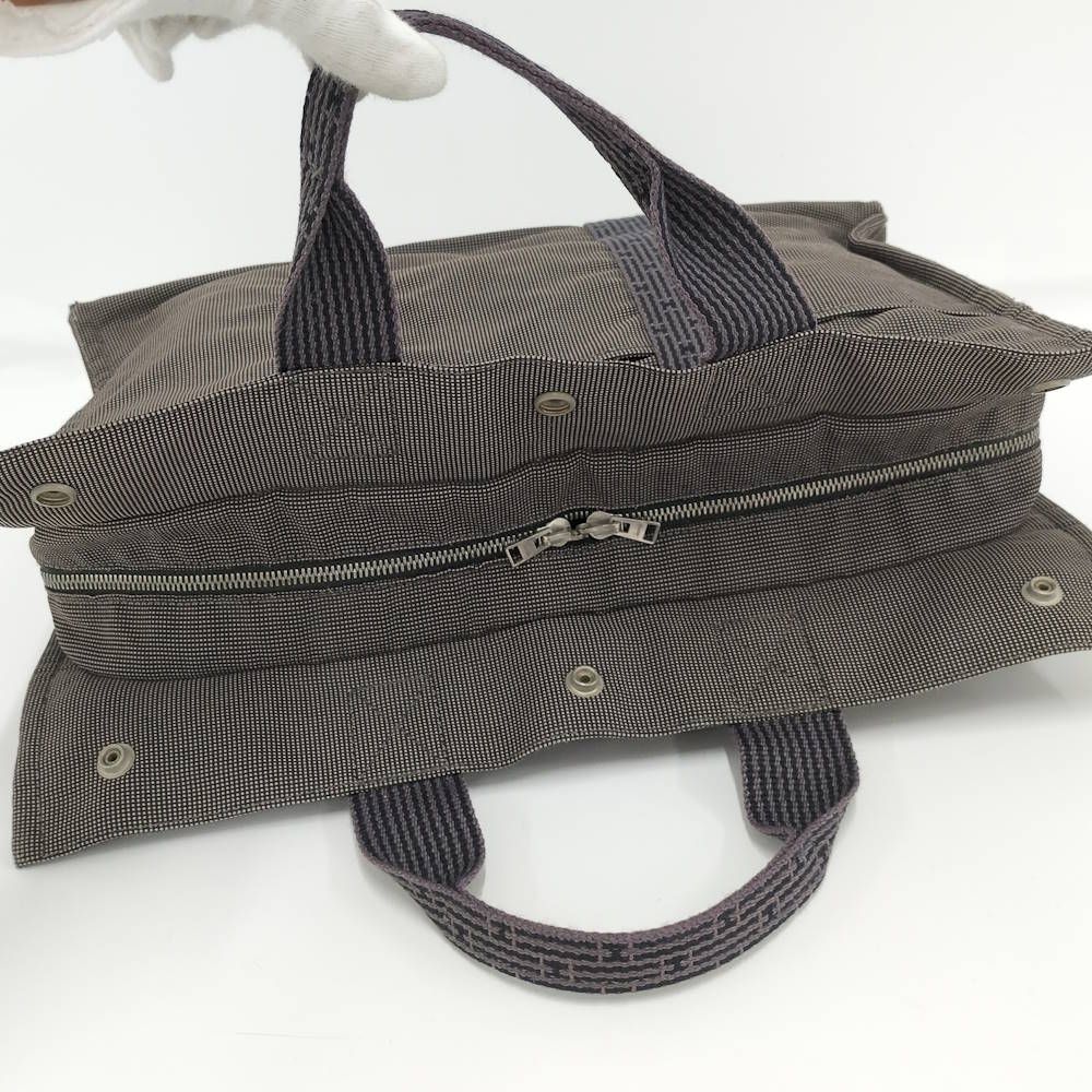 Hermes Her Line Tote MM Canvas Gray — view 8