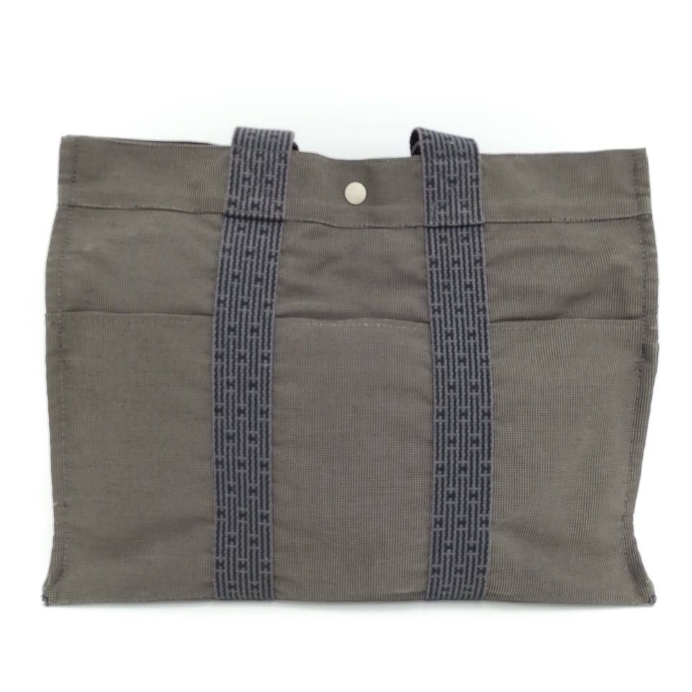 Hermes Her Line Tote MM Canvas Gray — view 2