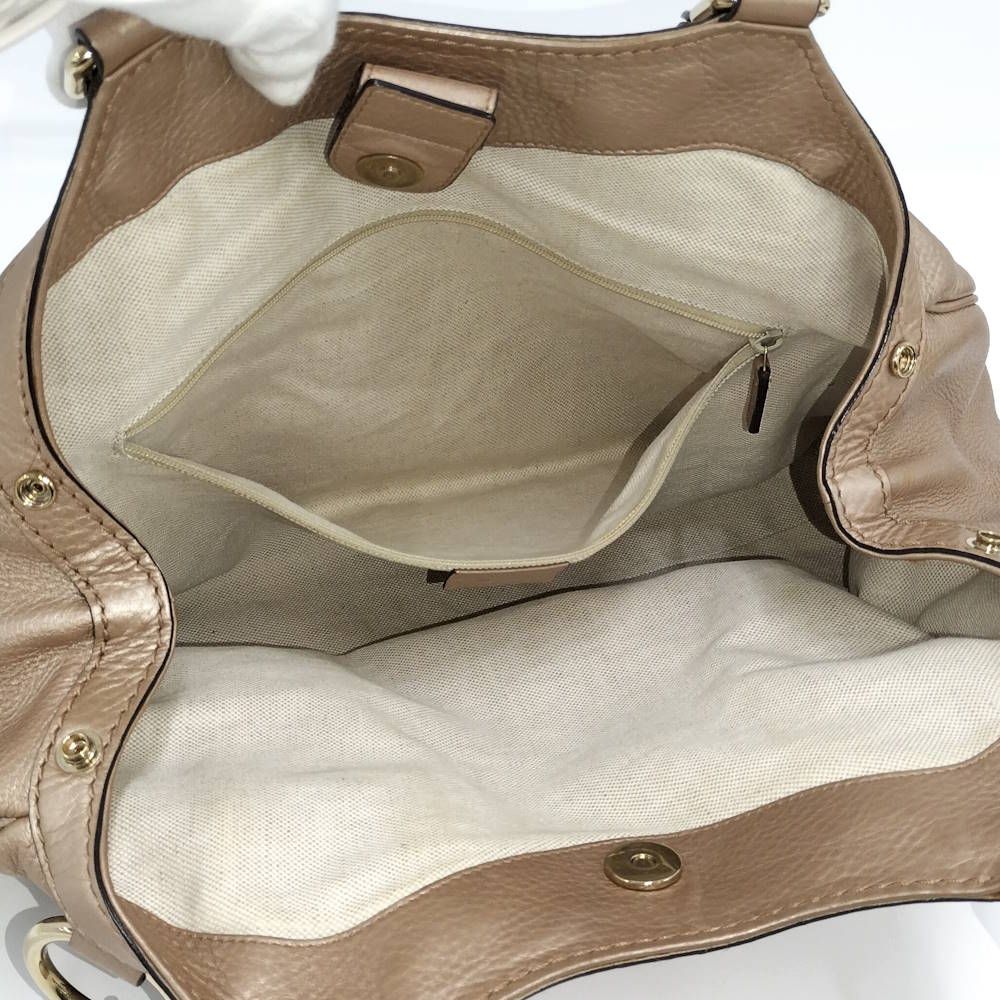Gucci Handbag Leather Pink Beige — view 9