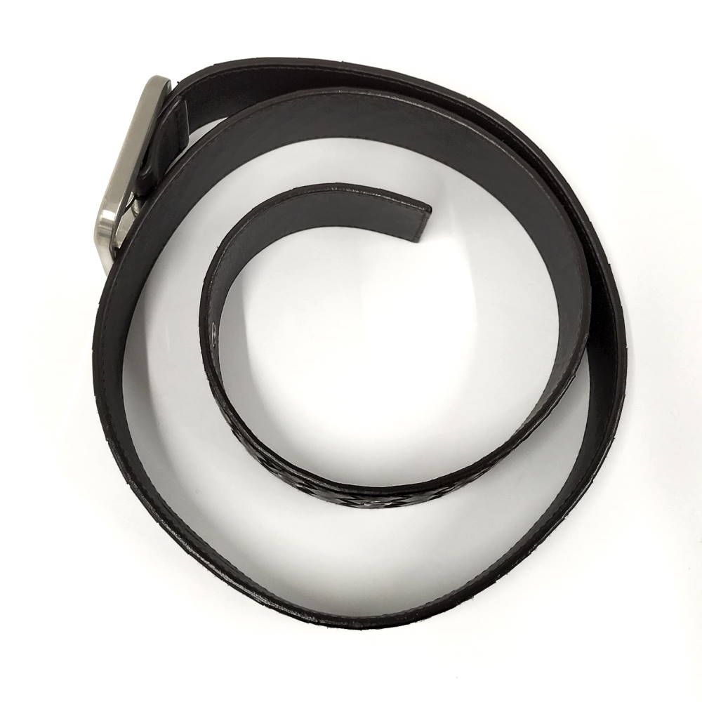 Bottega Veneta Intrecciato Belt Leather Dark Brown Silver — view 3