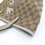Gucci Tote Papagallo Parrot Canvas Beige — view 5