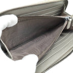 Bottega Veneta Zip Around Wallet Intrecciato Leather Gray — view 9