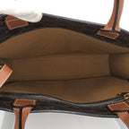 Celine 2-Way Shoulder Bag Tote Triomphe Small Bartical Cabas Brown — view 9