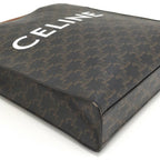 Celine 2-Way Shoulder Bag Tote Triomphe Small Bartical Cabas Brown — view 4