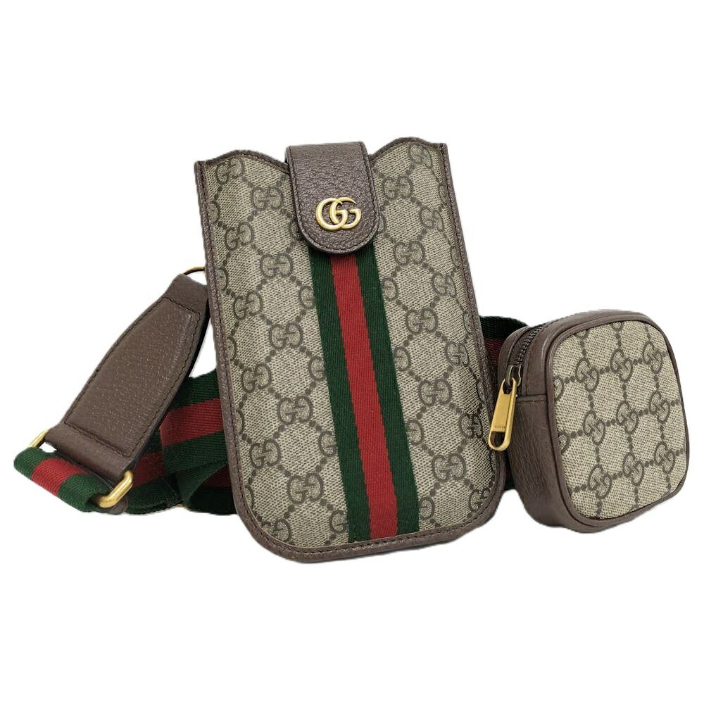 Gucci Smartphone Shoulder Phone Case Coating Beige
