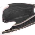 Bottega Veneta Cassette Zip Around Wallet Maxi Intrecciato Leather Dark Khaki — view 8