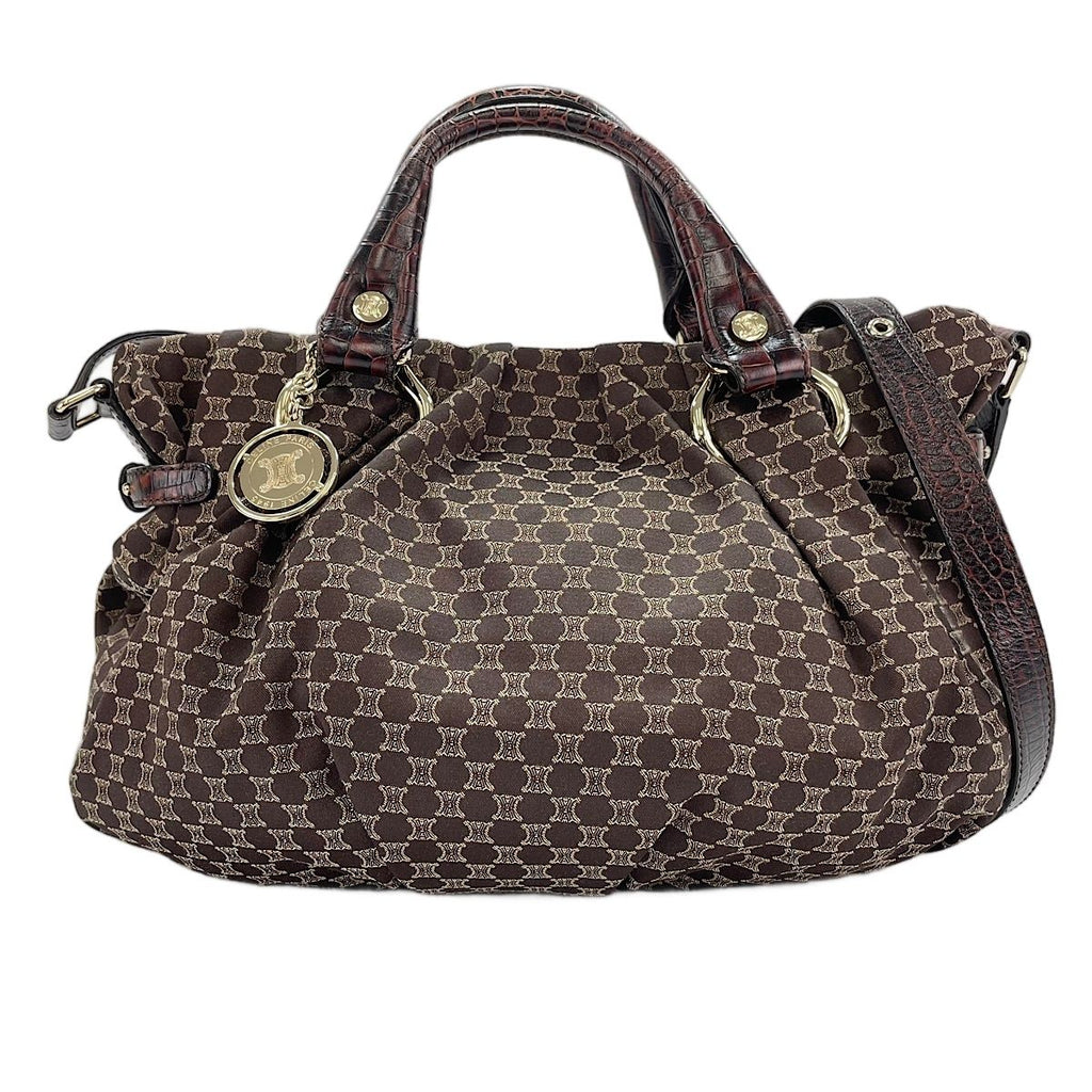 Celine Handbag Macadam Pattern Pillow 2-Way