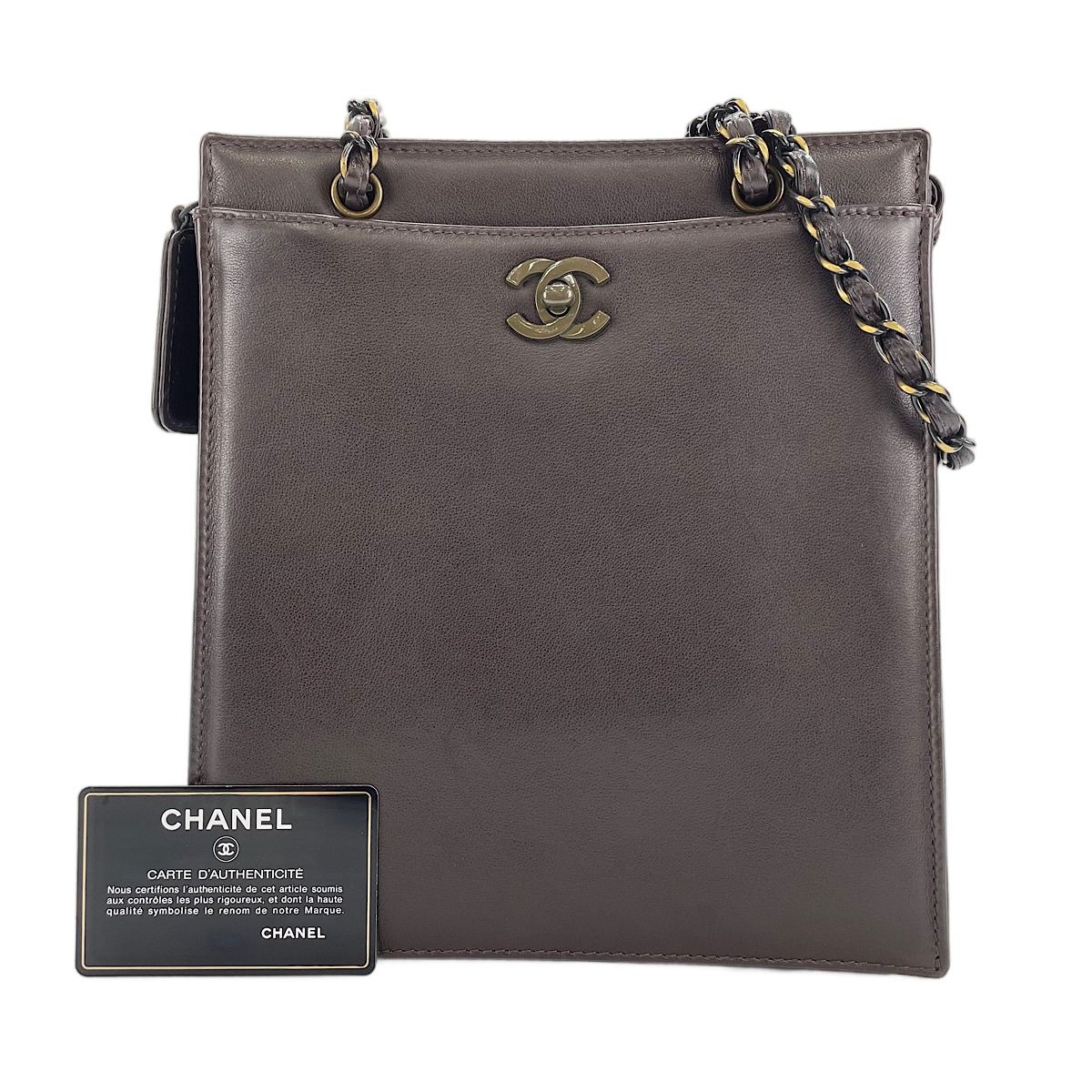 Chanel Shoulder Bag Brown