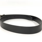 Gucci Belt Interlocking Leather Black Silver 70.28 — view 2