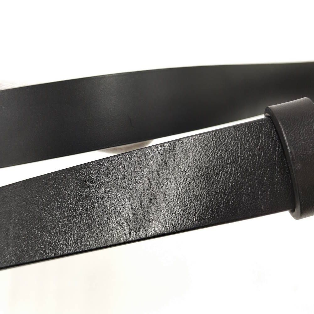 Gucci Belt Interlocking Leather Black Silver 70.28 — view 9