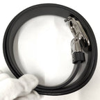 Gucci Belt Interlocking Leather Black Silver 70.28 — view 7