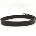 Gucci Belt Interlocking Leather Black Silver 70.28 — view 3