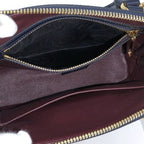 Gucci 2-Way Shoulder Bag Horsebit Canvas Leather Beige Navy — view 9