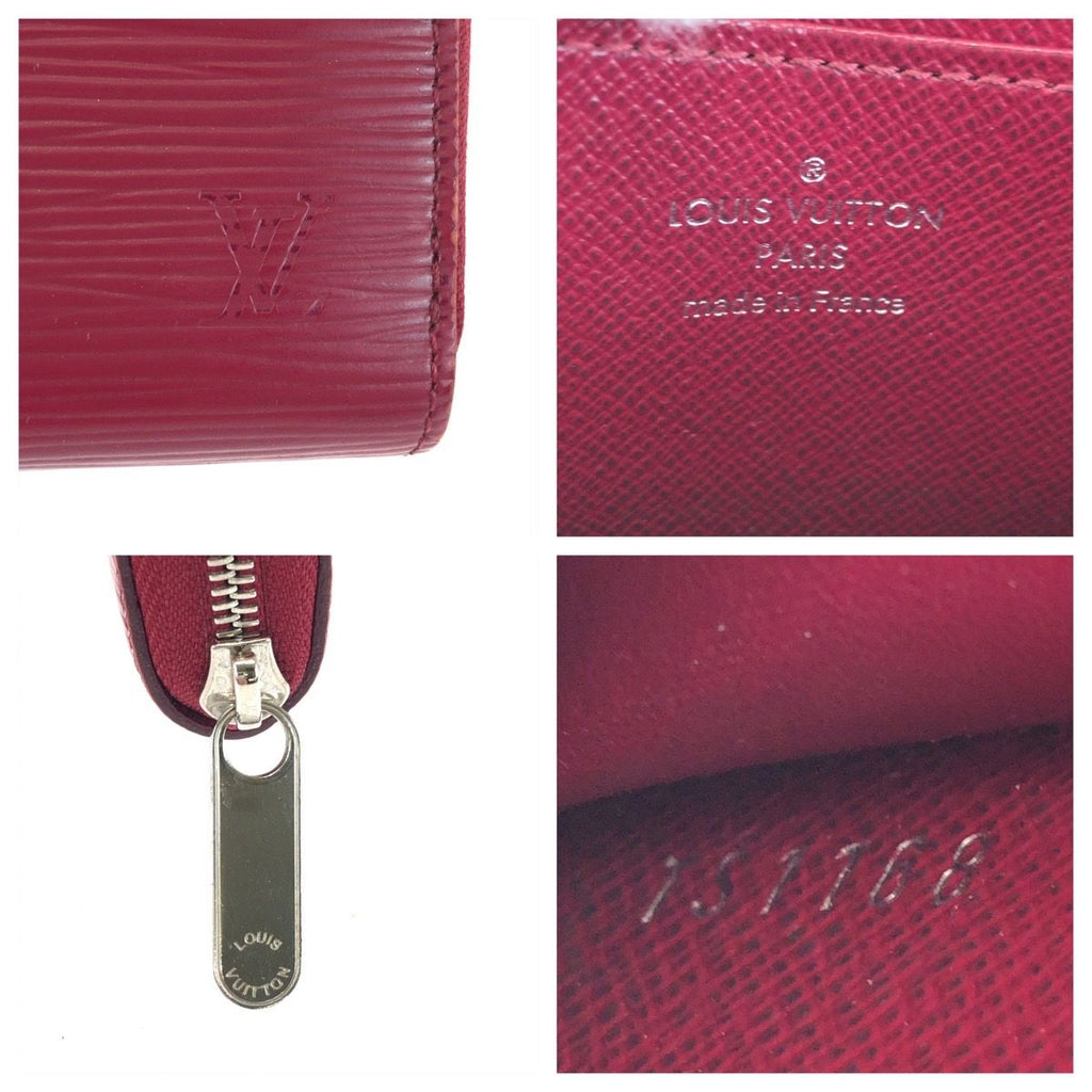 Louis Vuitton Epi Zippy Coin Purse Pink Fuchsia Leather Case Card — view 5
