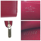 Louis Vuitton Epi Zippy Coin Purse Pink Fuchsia Leather Case Card — view 5