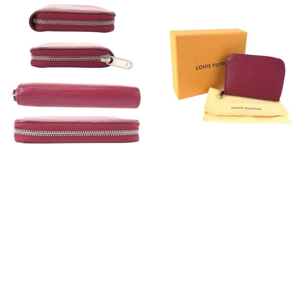 Louis Vuitton Epi Zippy Coin Purse Pink Fuchsia Leather Case Card — view 9