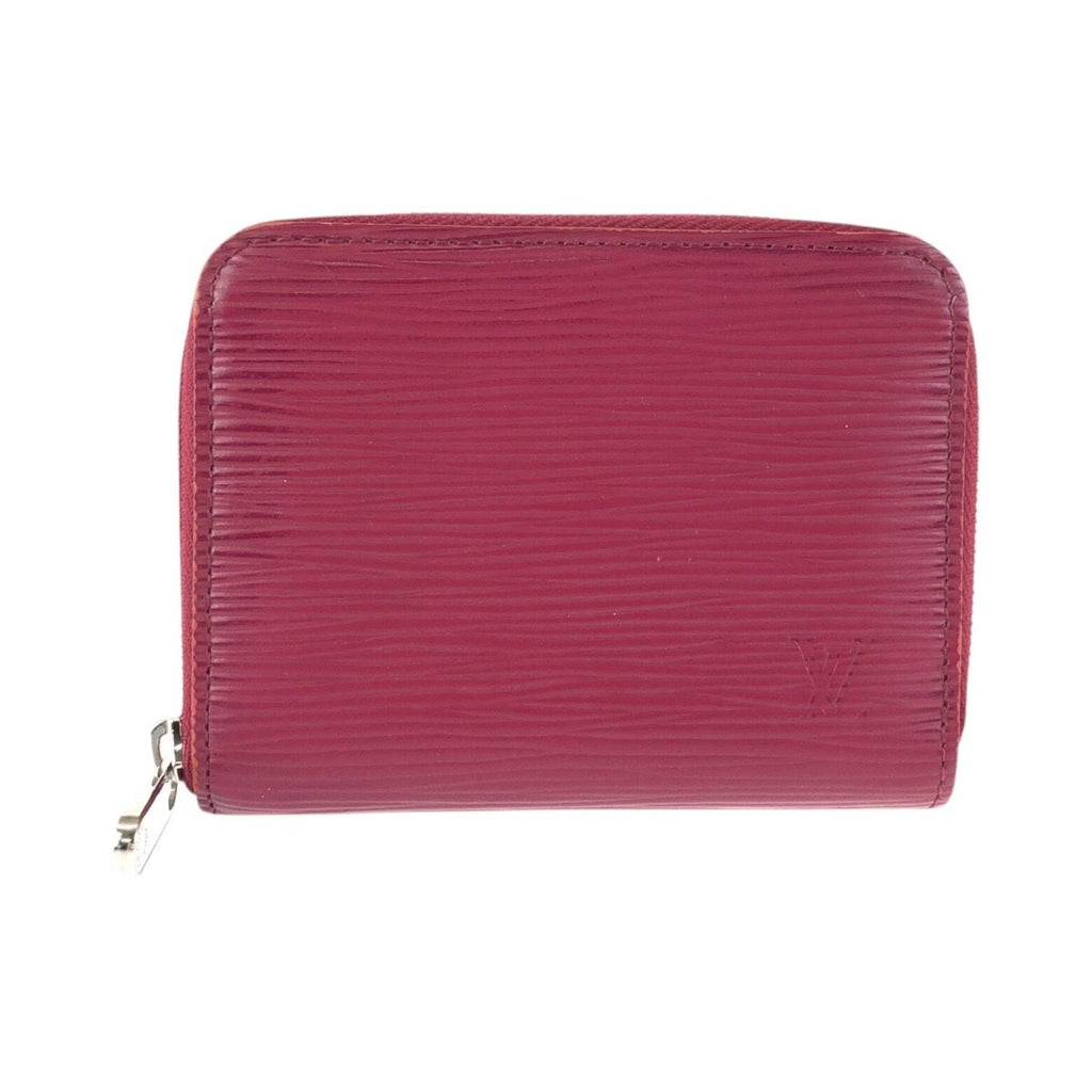 Louis Vuitton Epi Zippy Coin Purse Pink Fuchsia Leather Case Card