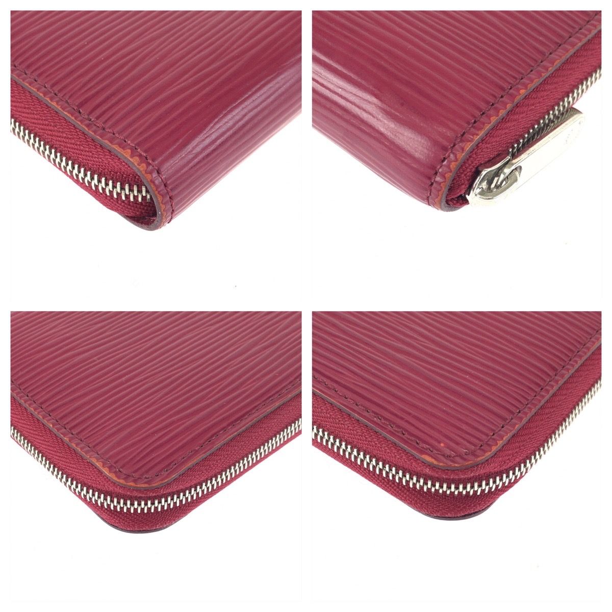Louis Vuitton Epi Zippy Coin Purse Pink Fuchsia Leather Case Card — view 4