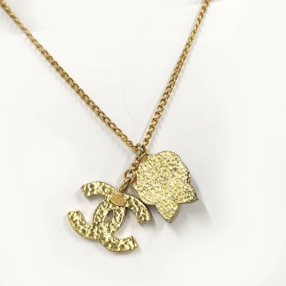 Chanel CC Logo Camellia Necklace — view 2