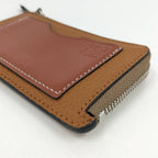 Loewe Coin Case L-shaped Zipper Leather Brown — view 6