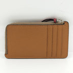 Loewe Coin Case L-shaped Zipper Leather Brown — view 2