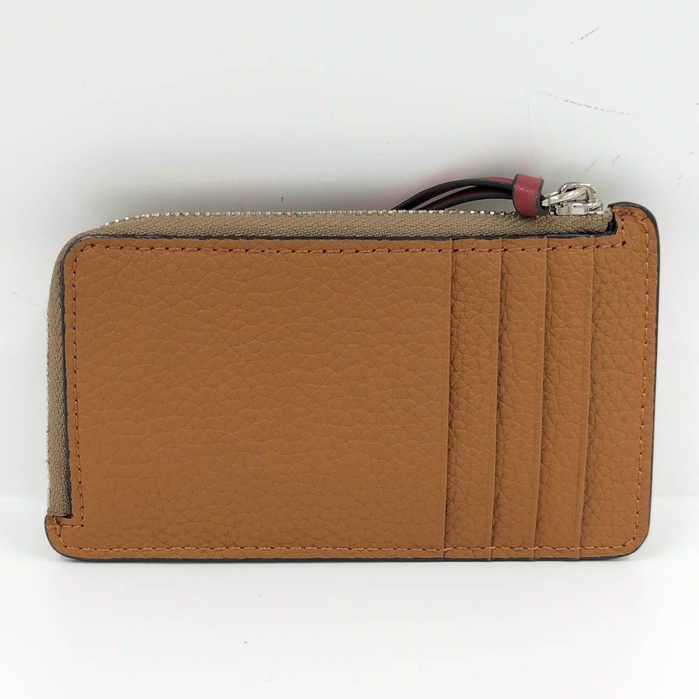 Loewe Coin Case L-shaped Zipper Leather Brown — view 2