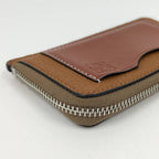 Loewe Coin Case L-shaped Zipper Leather Brown — view 4