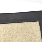 Celine Frame Chain Shoulder Wallet Fleece Leather Black — view 9