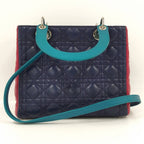 Dior Lady Dior Cannage 2-Way Bag Leather Tricolor — view 2