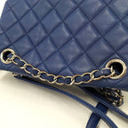 Chanel Backpack Quilted Lambskin Blue — view 5