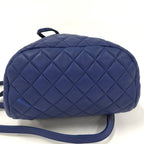Chanel Backpack Quilted Lambskin Blue — view 8