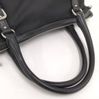 Prada 2-Way Handbag Black Tessuto Leather — view 5