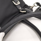 Prada 2-Way Handbag Black Tessuto Leather — view 6