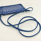 Goyard Blume Pouch Wallet Blue Canvas Leather — view 6