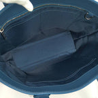 Louis Vuitton Aerogram Fast Line Tote Cowhide Leather Blue — view 9