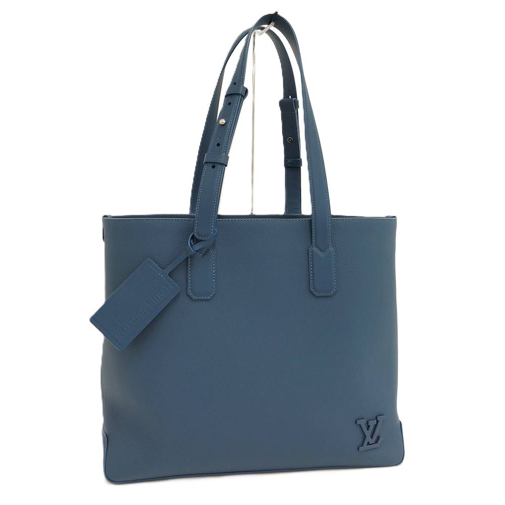 Louis Vuitton Aerogram Fast Line Tote Cowhide Leather Blue