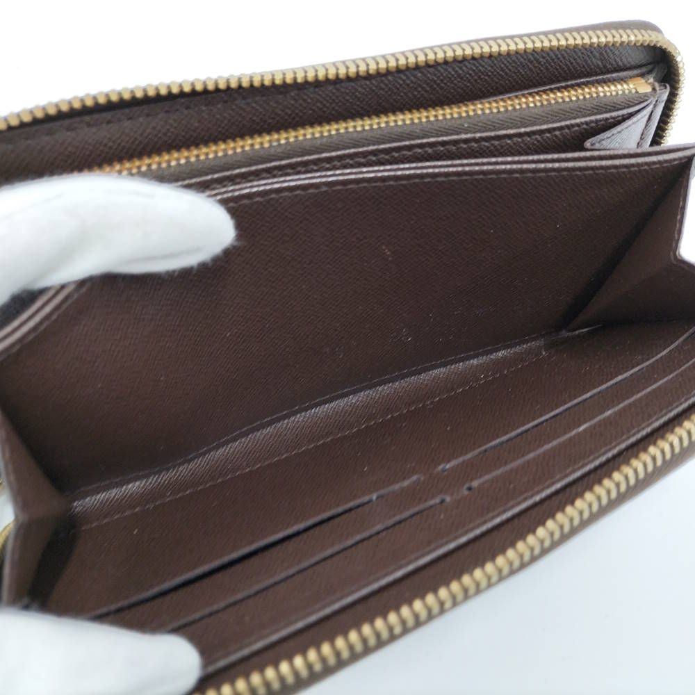 Louis Vuitton Zippy Wallet Zip Around Damier Ebene — view 9