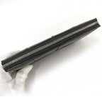 Bottega Veneta Cassette Zip Around Wallet Maxi Intrecciato Leather Black — view 6